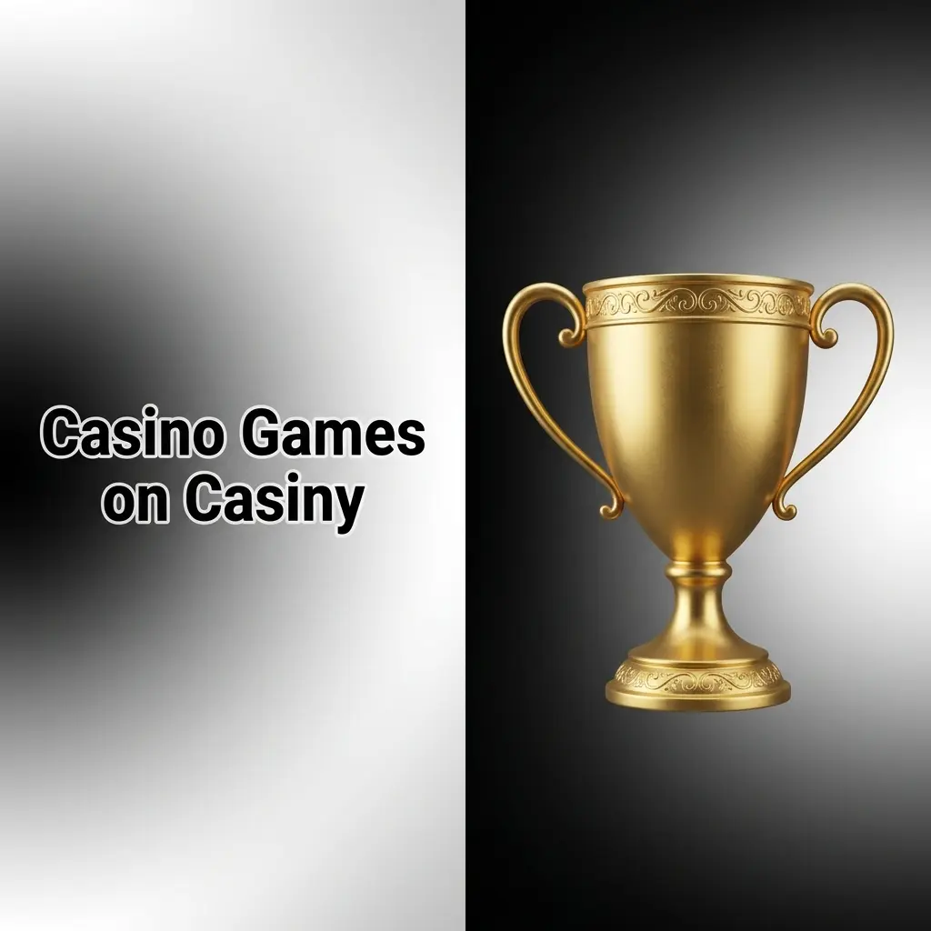 Casino games library at Casiny including slots, table games, and live dealer titles