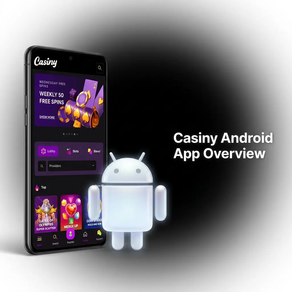 Casiny Android app on a smartphone screen