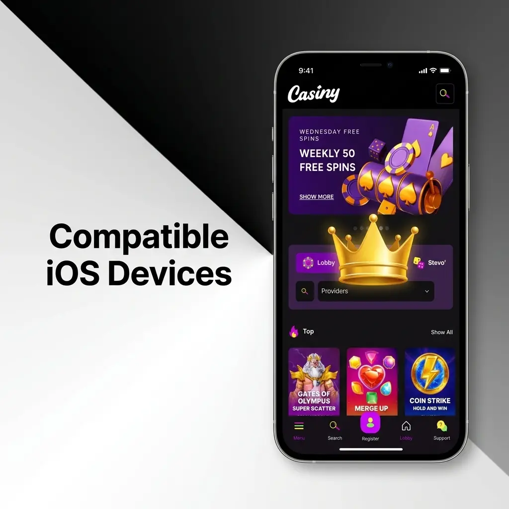 iPhone models compatible with the Casiny app