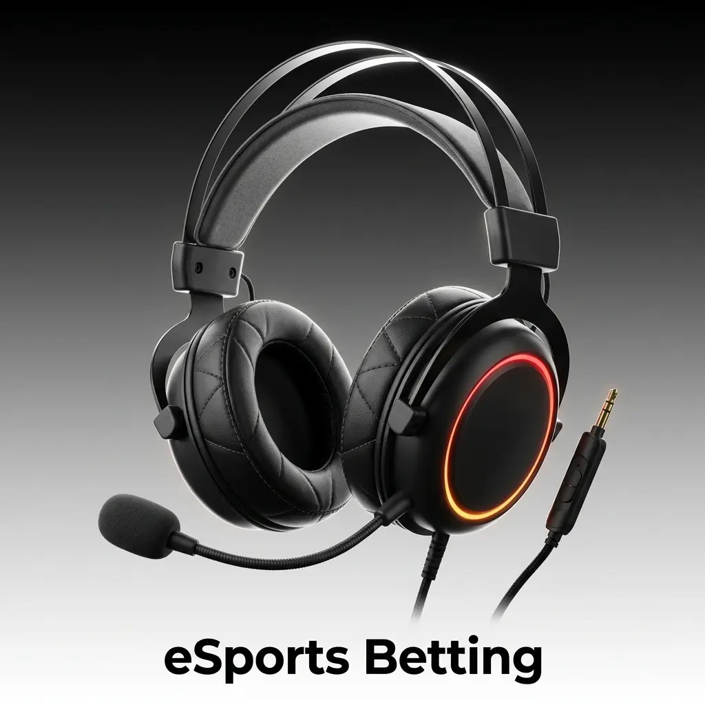 eSports betting arena with live tournament screens