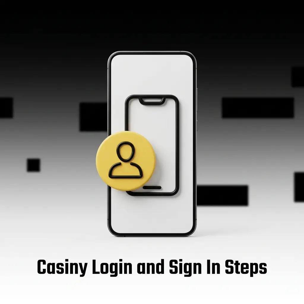 Casiny login screen on desktop and mobile