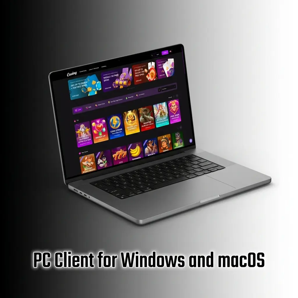 Casiny website running in a desktop browser on Windows and macOS
