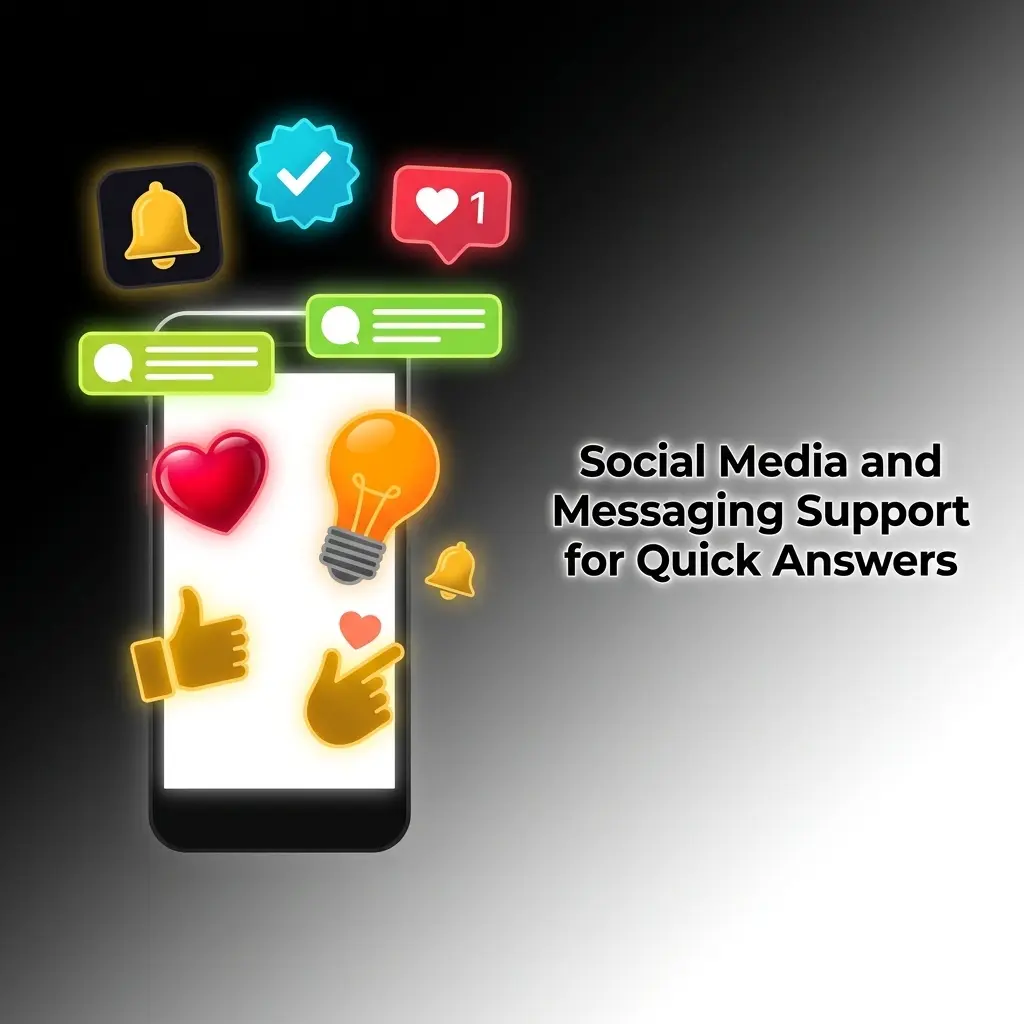 Casiny social media and messaging support
