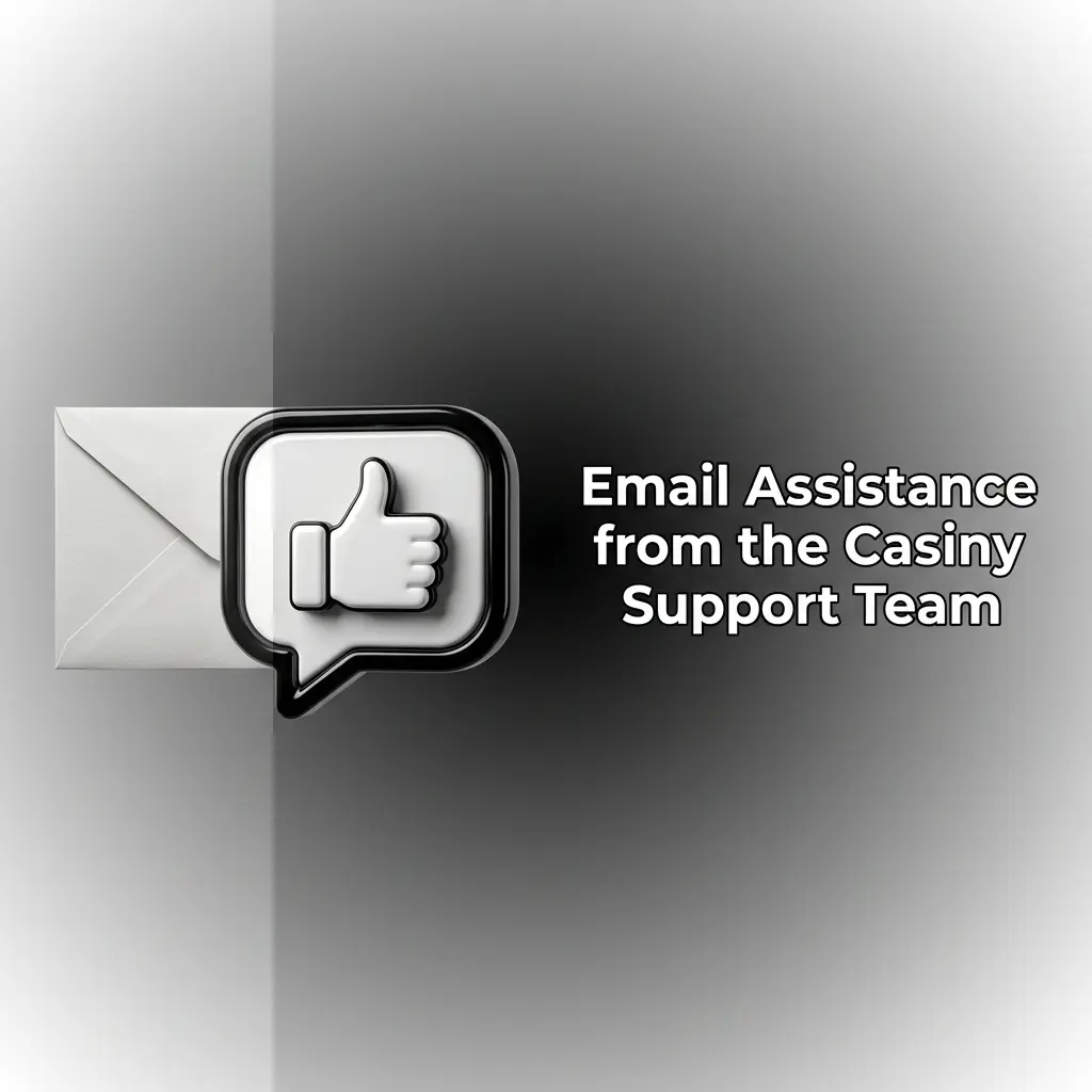 Casiny support agent replying to an email