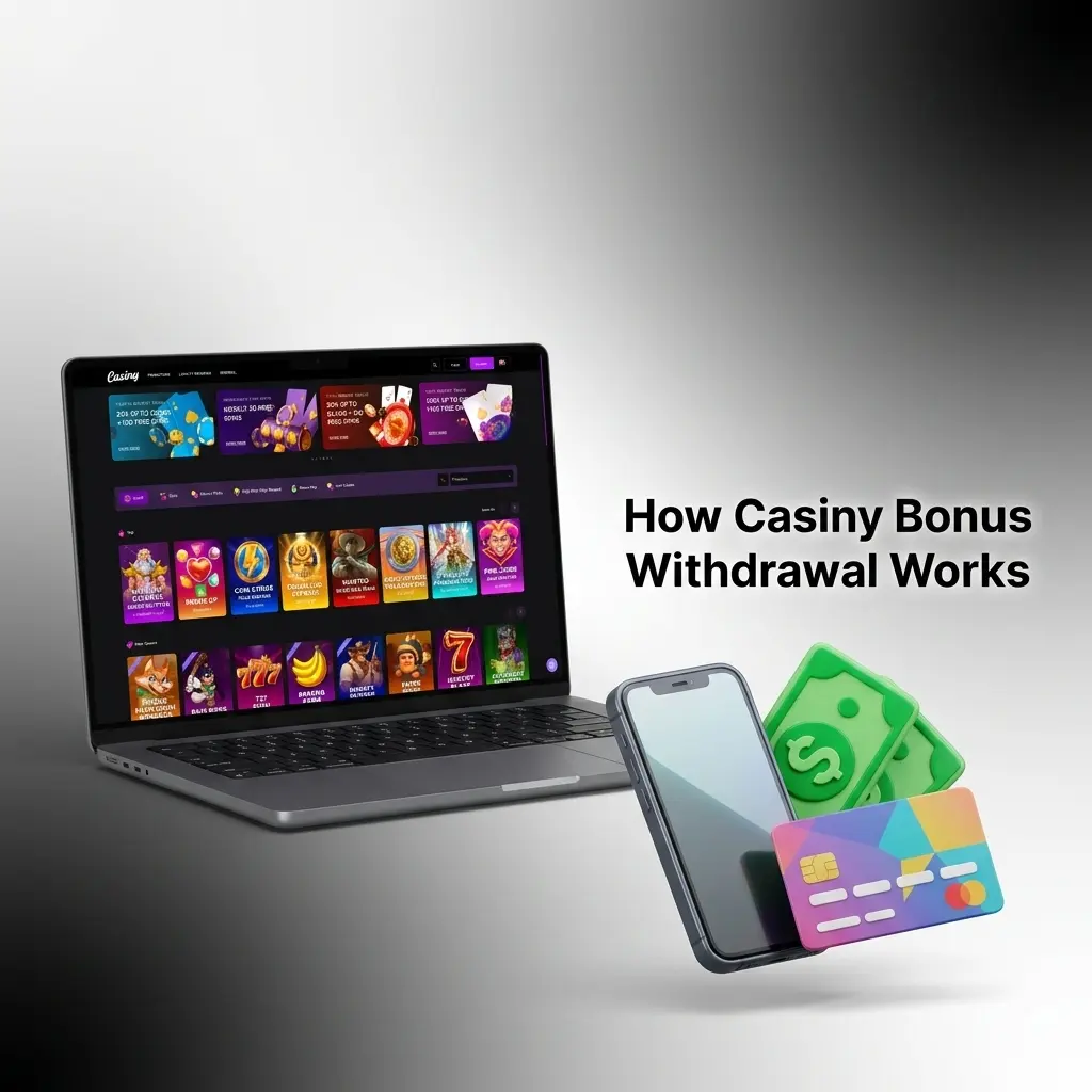 Casiny bonus withdrawal process illustration
