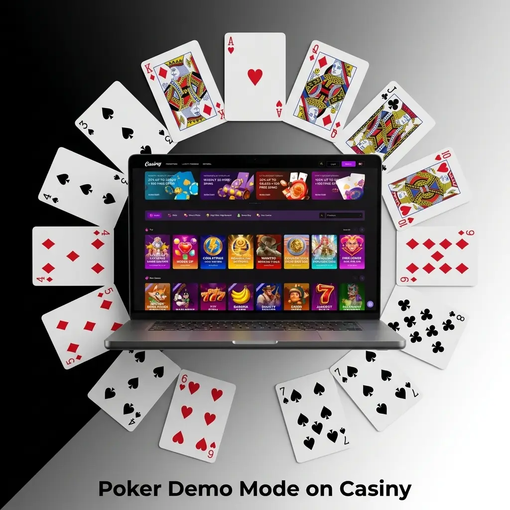 Poker demo mode on Casiny