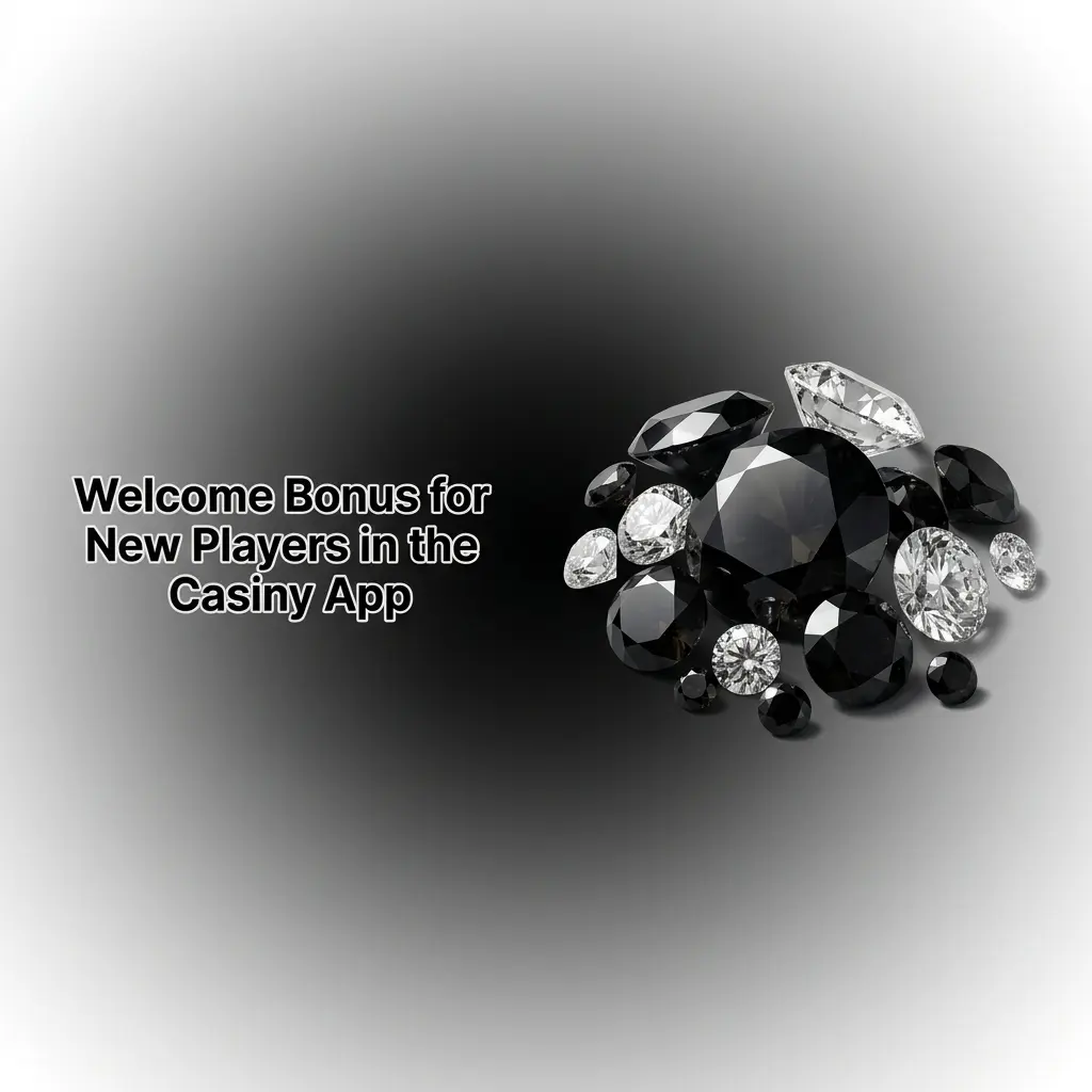 Casiny app welcome bonus screen